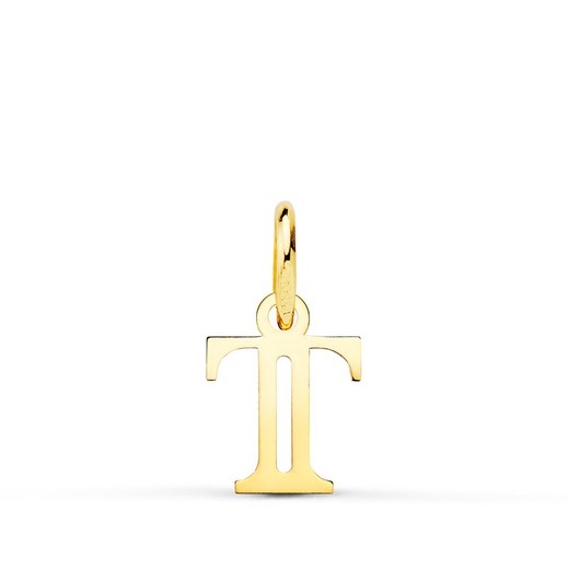 18kts gouden letter T hanger 16222-T