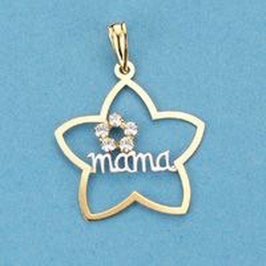 18 kt guld Mama Flower Pendant 16052