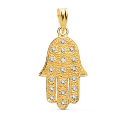 Pendentif en or 18 carats Main de Fatima 12000280