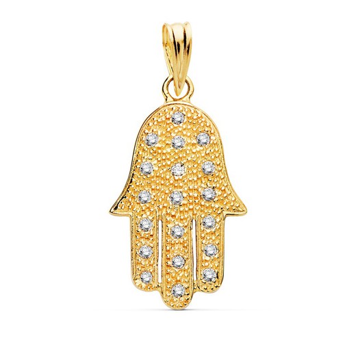 Ciondolo in oro 18kt Mano di Fatima 12000280