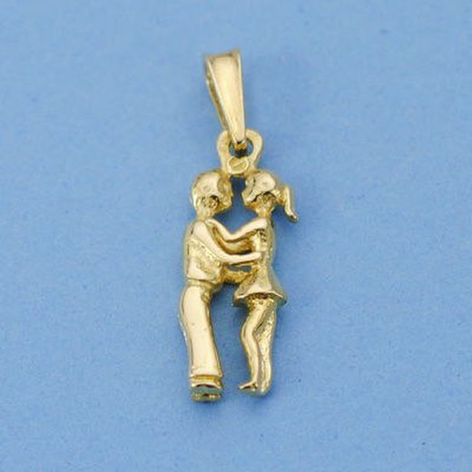 Couple Pendant 18kts 18x7mm 0801