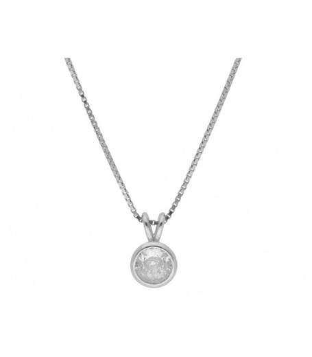 Colgante Plata 5mm Liska Mujer LAD4603CL-B5 Circonita