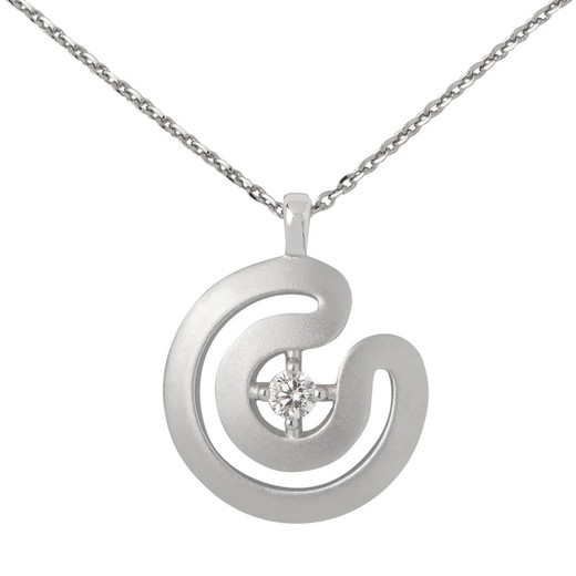 Colgante Plata Argent Basic 1,7cm PERJ003CB Circonita Maze