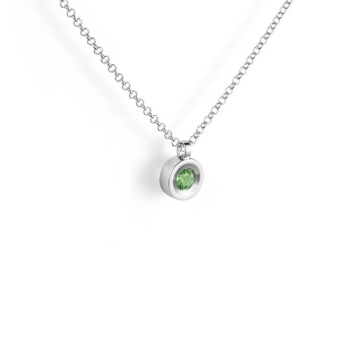 Colgante Plata Argent Basic 1cm PERJ004P Peridoto Natural