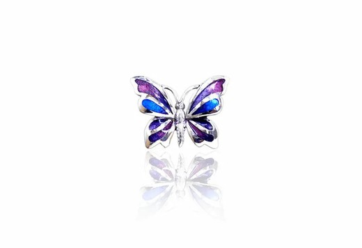 Colgante Plata Arior 1172804EPU Mariposa Azul Bicolor Morado