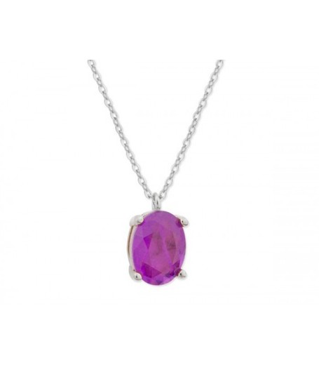 Pendentif Liska Argent MED392CL-L Pierre Violette