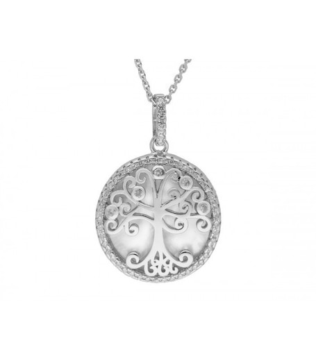 Colgante Plata Liska Mujer LAD3046CL Árbol De La Vida Circonitas