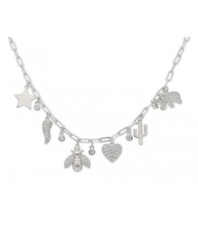 Colgante Plata Liska Mujer LAD4634CL Charms Circonitas