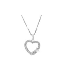 Colgante Plata Liska Mujer LAD7056CL Corazón Circonitas Estrella