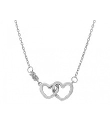 Colgante Plata Liska Mujer LAD7093CL Corazones Entrelazados