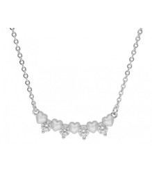 Colgante Plata Liska Mujer LAD7101CL-C Corazones Circonitas