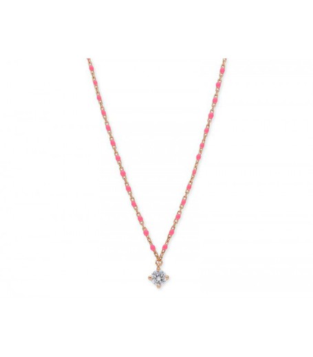 Colgante Plata Rosa Liska Mujer LAD8119CL-RR Cerámica Circonita