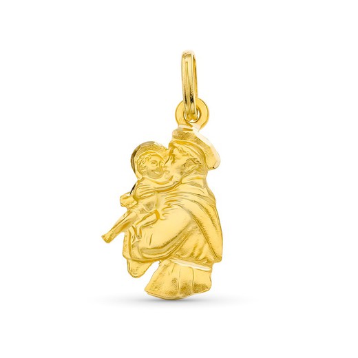 Saint Anthony guld 18k silhuet vedhæng 20x12 mm 07000192
