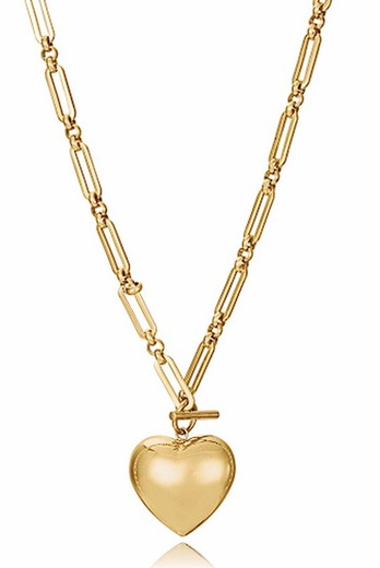 Collar Acero Dorado Viceroy 75396C01012 Corazón