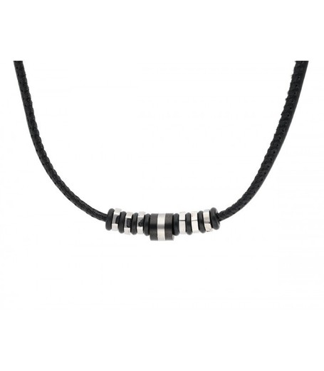 Collar Acero Liska Hombre 86CL343 Sport Negra