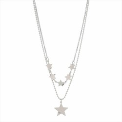 Collar Acero Sovrani AV0529 2 Cadenas Con Estrellas