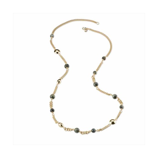 Collar Bronce 100cm Sovrani J8512 Clemence Dorado Piedra Gris