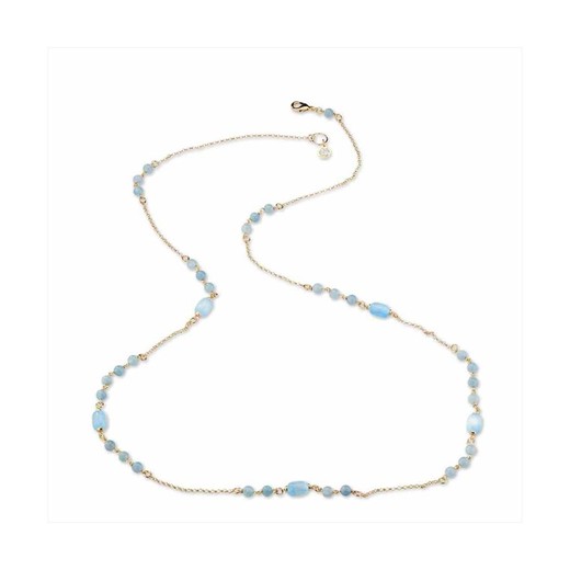 Collar Bronce 100cm Sovrani J9043 Dorado Rebecca Piedras Azules