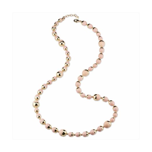 Collar Bronce 90cm Sovrani J7872 Dorado Piedras Rosas