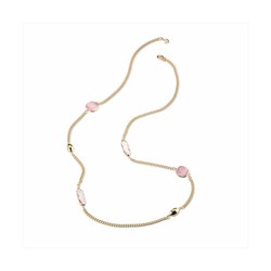 Collar Bronce 95cm Sovrani J8559 Arielle Piedra Rosa