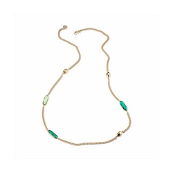 Collar Bronce 95cm Sovrani J8563 Arielle Piedra Verde