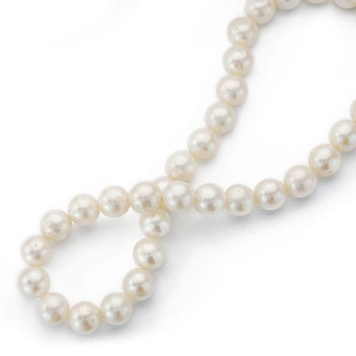 Collana di fili di perle coltivate giapponesi 8mm 40cm 2547