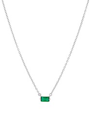 Collier Marea Femme Argent Vert Zircone D02007 / AG