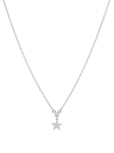 Mini Star Marea Necklace for Women Silver Zirconia D02007 / AY
