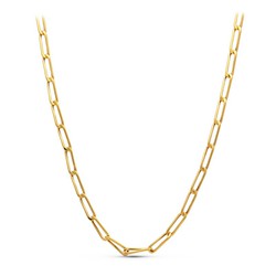 Bilbao Hollow 18kt Gold Necklace 67cm 16000267