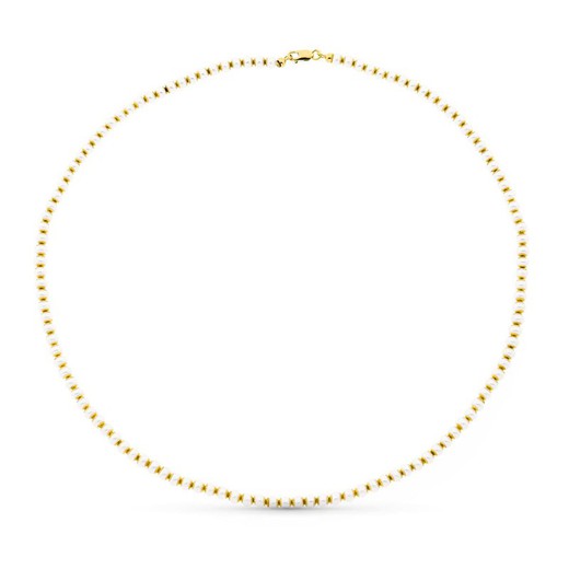 18 karat guld halskæde perle 44 cm 18006245