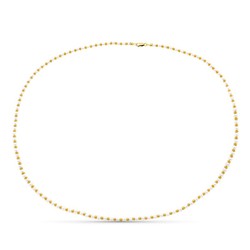 Collana in oro 18kt Anelli di perle 45cm 18005945