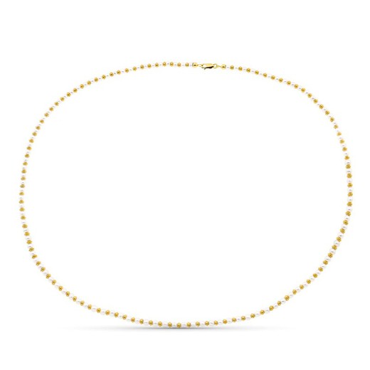 18 karat guld halskæde perleringe 45 cm 18005945