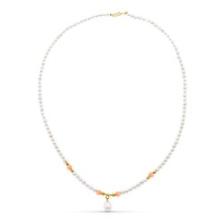 Collar Oro 18kts Perla Concha Natural Perla Rosa 2487-RS