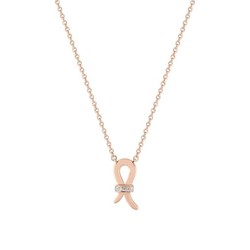 Collar Oro Rosa 18kts (18)3.5518.24 Loop 0.02ct GH SI Diamantes