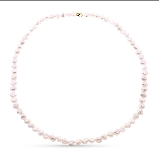 Collar Perla Cultivada Barroca 90cm Cierre Mosqueton 13849