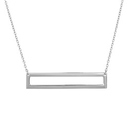 Collar Plata 36+5cm COL0610RHXXXX Rectangulo