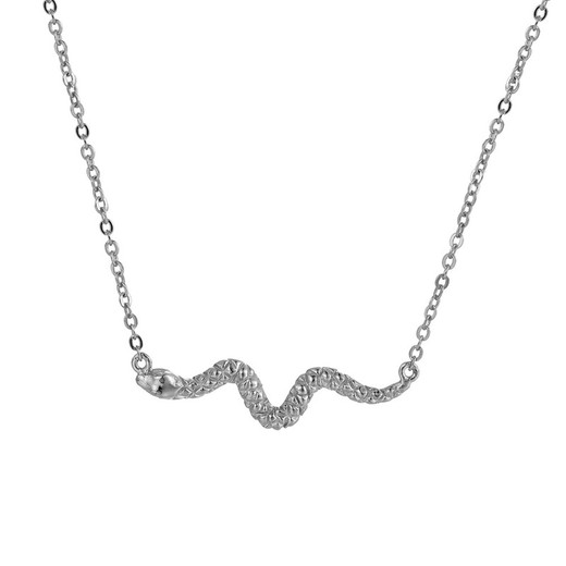 Collar Plata 38+5cm CO00518RH Serpiente