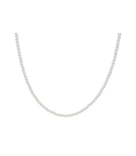 Collar Plata 3mm Liska LAF6420CL-3 Perlas