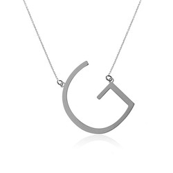 Collana in Argento 46+5cm CO00451RHG Lettera G