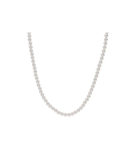 Collar Plata 4mm Liska LAF6420CL-4 Perlas