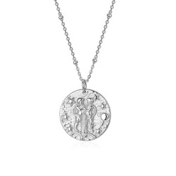 Collar Plata 55+5cm CO00463RH Zodiaco Geminis