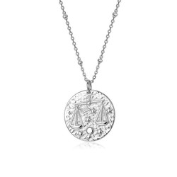 Collar Plata 55+5cm CO00467RH Zodiaco Libra