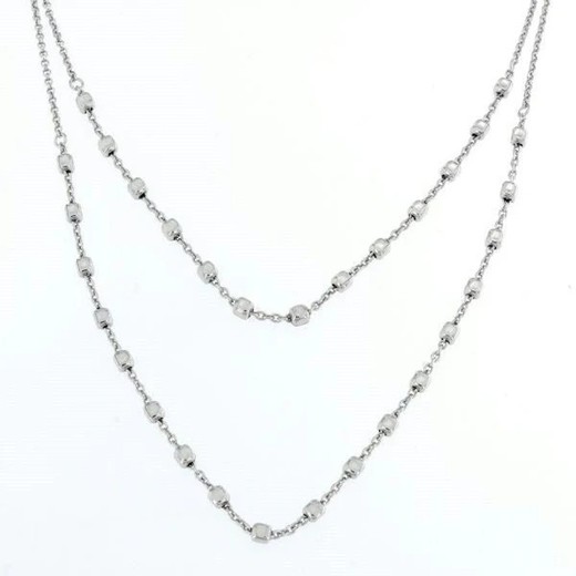 Collar Plata Argent Basic 40+5cm COR2024 Cubos