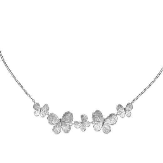 Collar Plata Argent Basic 42+5cm CORM065 Mariposas