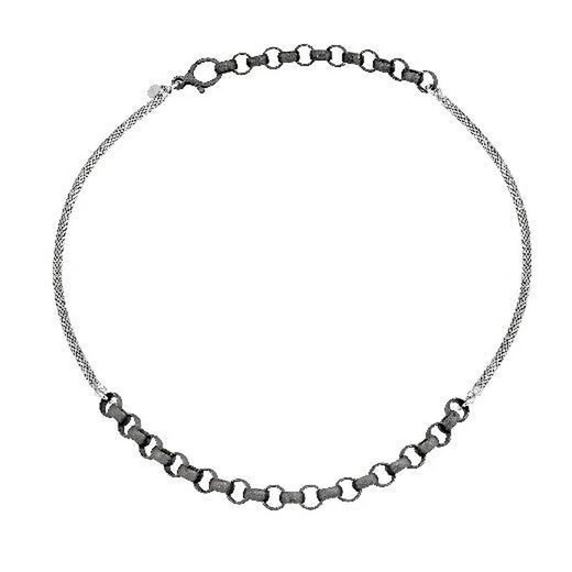 Collar Plata Argent Basic 45cm CORR779 Eslabones Rutenio