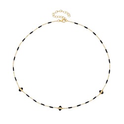 Collier Argent Doré 36+5cm COL0625DOEN Émail Marqués