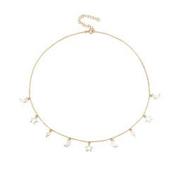 Colar Prata Dourado 38+5cm COL0623DOEW Charms