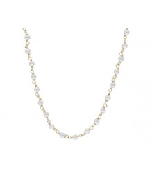 Collar Plata Dorada Liska LAF6444CL-D Perlas