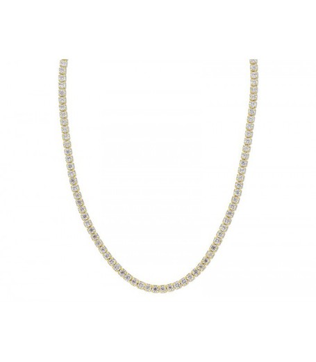 Collar Plata Dorada Liska Mujer LAD1074CL-D Cadena Circonitas