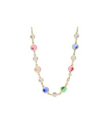 Collar Plata Dorada Liska Mujer LSW2260CL-D Circonitas Multicolor